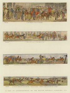Un Viaggio nel Leicestershire, o il Panorama di Melton Mowbray da Henry Thomas Alken